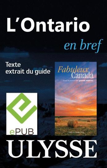 Couverture du livre « L'Ontario en bref » de  aux éditions Ulysse