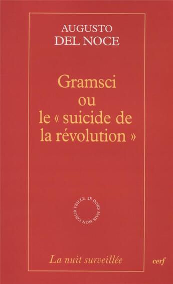 Couverture du livre « Gramsci ou le 