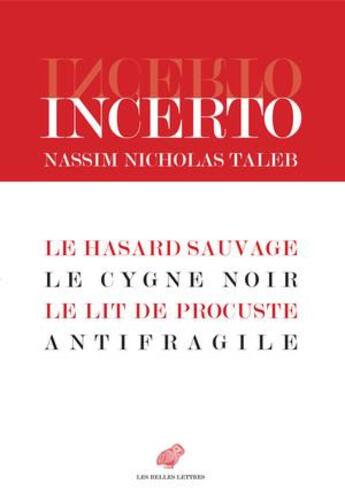 Couverture du livre « Incerto » de Taleb Nassim Nichola aux éditions Belles Lettres