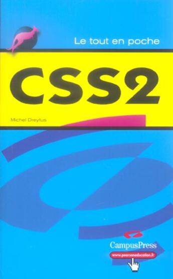 Couverture du livre « Css 2 » de Dreyfus/Michel aux éditions Pearson