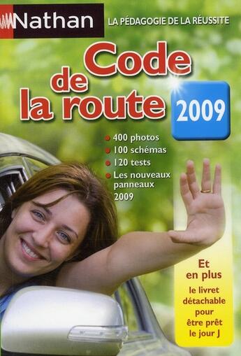 Couverture du livre « Code de la route (édition 2009) » de Collectif/Tourjansky aux éditions Nathan