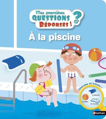 Couverture du livre « À la piscine » de Camille Moreau aux éditions Nathan