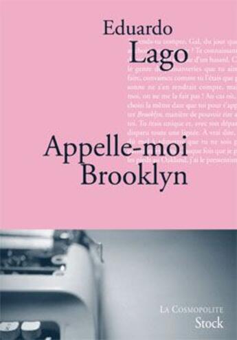 Couverture du livre « Appelle-moi Brooklyn » de Lago-E aux éditions Stock