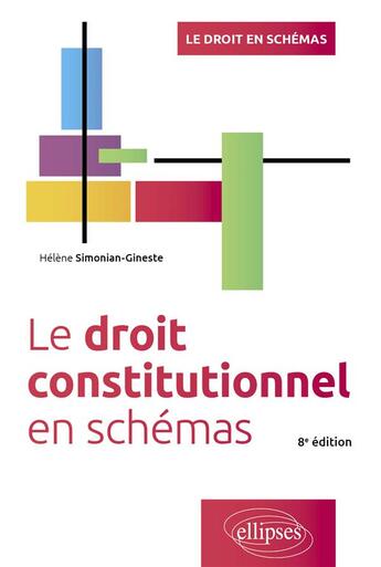 Couverture du livre « Le droit constitutionnel en schémas (8e édition) » de Helene Simonian-Gineste aux éditions Ellipses