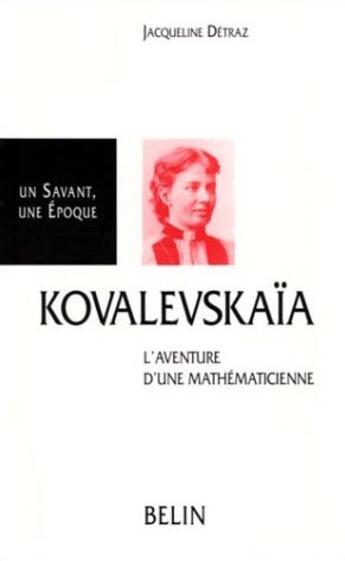 Couverture du livre « Kovalevskaia » de Detraz aux éditions Belin