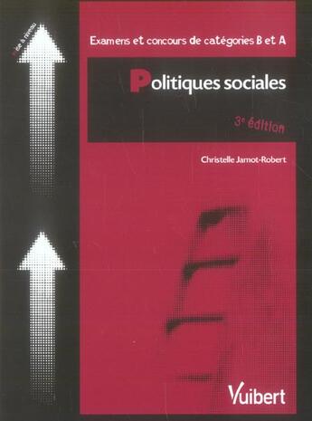 Couverture du livre « Politiques sociales (3e édition) » de Christelle Jamot-Robert aux éditions Vuibert