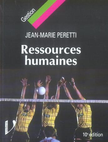 Couverture du livre « Ressources humaines (10e edition) (10e édition) » de Jean-Marie Peretti aux éditions Vuibert