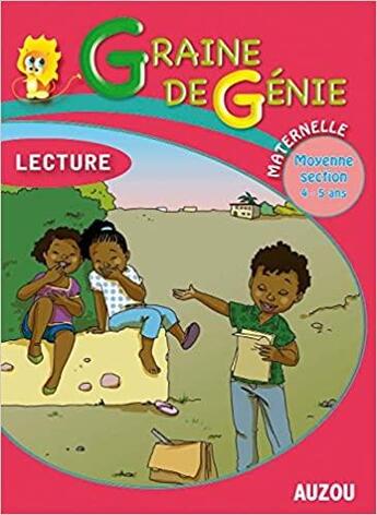 Couverture du livre « Graine de genie lecture maternelle moyenne section 4-5 ans » de  aux éditions Philippe Auzou