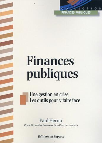 Couverture du livre « Finances publiques » de Hernu P aux éditions Papyrus