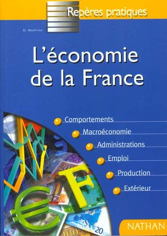 Couverture du livre « L'Economie Francaise » de Daniel Martina aux éditions Nathan