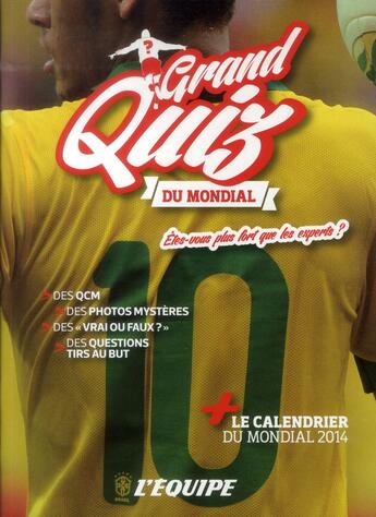 Couverture du livre « Grand quiz du mondial » de Ceccarelli aux éditions L'equipe