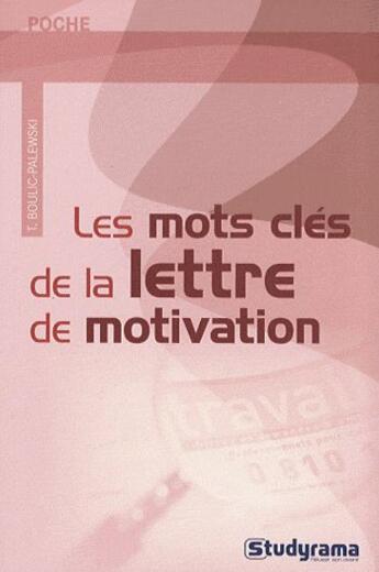 Couverture du livre « Synonymes pour enrichir sa lettre de motivation » de  aux éditions Studyrama