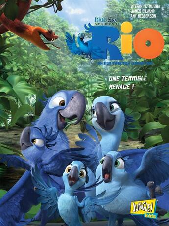 Couverture du livre « Rio ; une terrible menace » de Stefan Petrucha et James Silvani et Amy Mebberson aux éditions Jungle