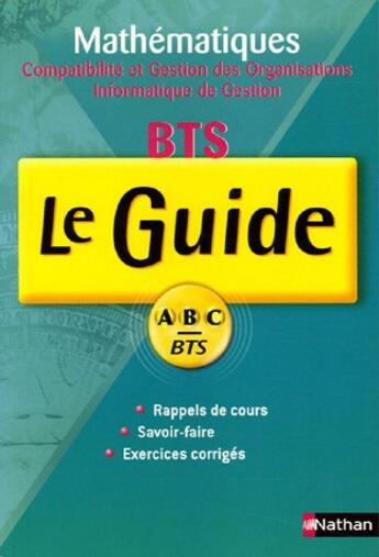 Couverture du livre « Mathématiques ; bts tertiaire » de Astier/Bouchon aux éditions Nathan