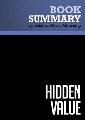 Couverture du livre « Summary: Hidden Value » de  aux éditions Business Book Summaries