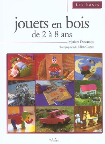 Couverture du livre « Jouets en bois de 2 a 8 ans » de Descamps M aux éditions L'inedite