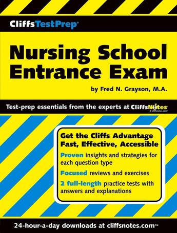 Couverture du livre « CliffsTestPrep Nursing School Entrance Exam » de Grayson Fred N aux éditions Houghton Mifflin Harcourt
