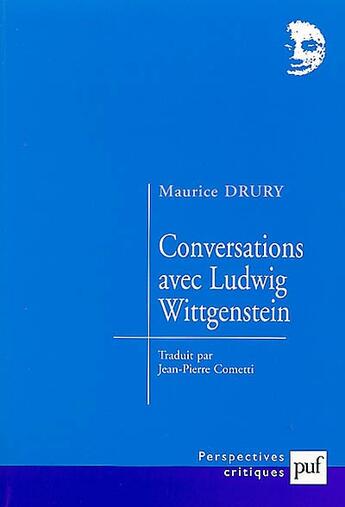 Couverture du livre « Conversations avec ludwig wittgenstein » de Drury Maurice aux éditions Puf