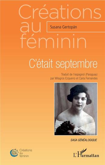 Couverture du livre « C'était septembre » de Gertopan Susana aux éditions L'harmattan