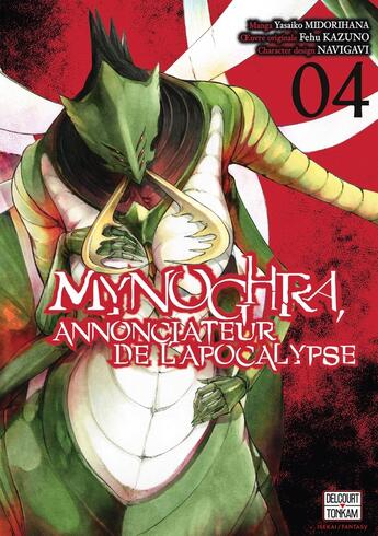 Couverture du livre « Mynoghra, annonciateur de l'apocalypse Tome 4 » de Fehu Kazuno et Yasaiko Midorihana et Hidekazu Gomi aux éditions Delcourt