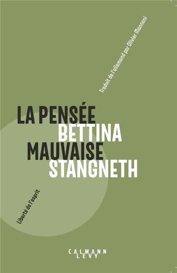 Couverture du livre « La pensée mauvaise » de Bettina Stangneth aux éditions Calmann-levy