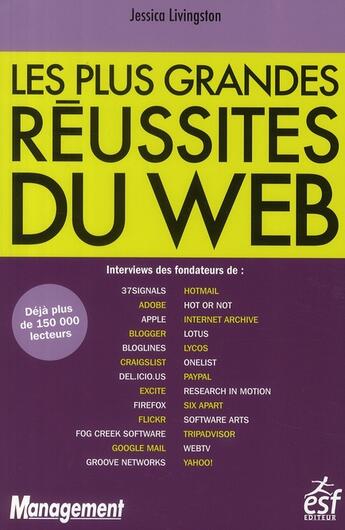 Couverture du livre « Les plus belles reussites du web » de Livingston Jack aux éditions Esf Prisma