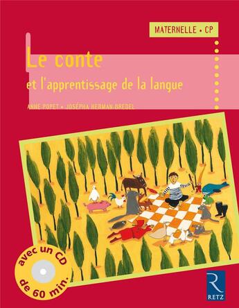 Couverture du livre « Le conte et l'apprentissage de la langue » de Popet/Herman-Bredel aux éditions Retz