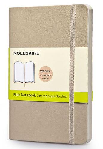 Couverture du livre « Carnet kaki/beige couverture souple poche pages blanches » de Moleskine aux éditions Moleskine Papet