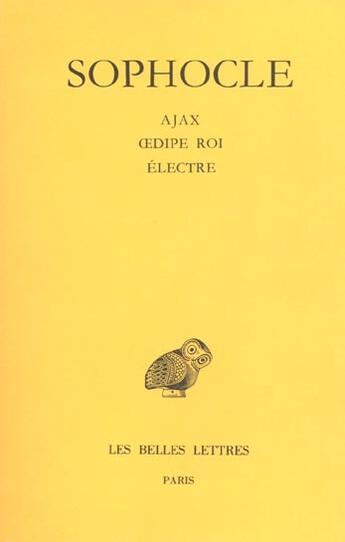 Couverture du livre « Ajax oedipe roi electre 