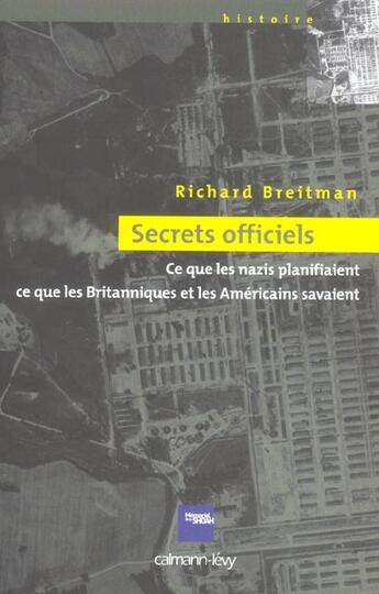 Couverture du livre « Secrets officiels » de Breitman-R aux éditions Calmann-levy