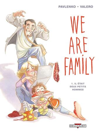 Couverture du livre « We are family Tome 1 ; il était deux petits hommes » de Marie Pavlenko et Teresa Valero aux éditions Delcourt