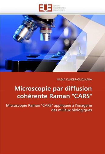 Couverture du livre « Microscopie par diffusion coherente raman 