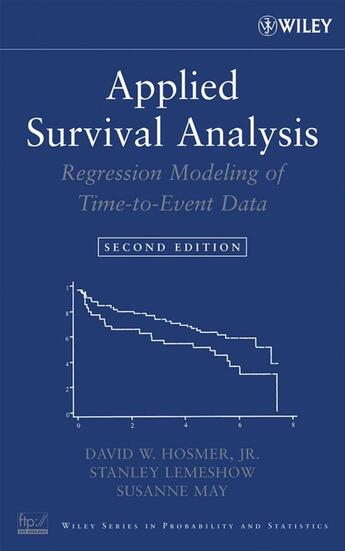 Couverture du livre « Applied Survival Analysis » de Susanne May et David W. Hosmer et Stanley Lemeshow aux éditions Wiley-interscience