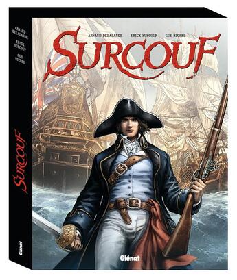 Couverture du livre « Surcouf : coffret Tomes 1 à 4 » de Arnaud Delalande et Erick Surcouf et Guy Michel aux éditions Glenat