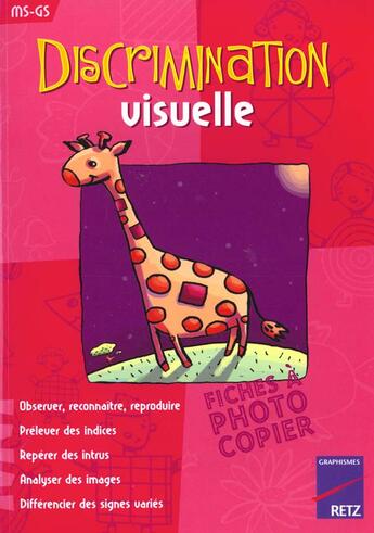 Couverture du livre « Discrimination visuelle MS-GS » de Magdalena Guirao-Jullien et Anne Cresci aux éditions Retz