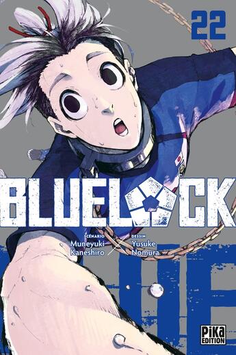 Couverture du livre « Blue lock Tome 22 » de Muneyuki Kaneshiro et Yusuke Nomura aux éditions Pika