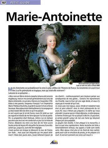 Couverture du livre « Marie-Antoinette » de  aux éditions Aedis