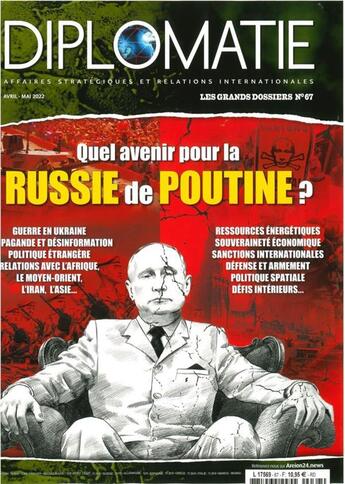 Couverture du livre « Diplomatie gd n 67 : quel avenir pour la russie de poutine ? - mai 2022 » de  aux éditions Diplomatie