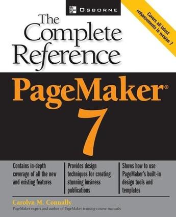 Couverture du livre « Pagemaker(r) 7 - the complete reference » de Connally Carolyn M. aux éditions Mcgraw-hill Education