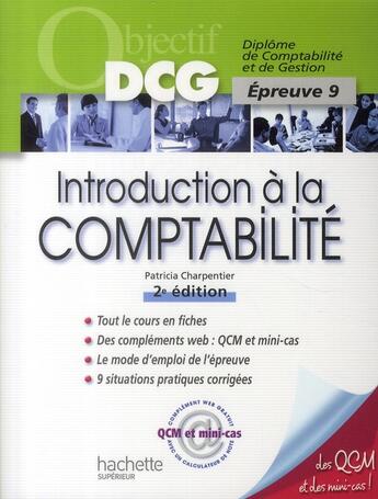 Couverture du livre « Introduction à la comptabilité (édition 2011/2012) » de Patricia Charpentier aux éditions Hachette Education