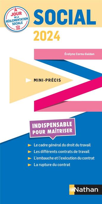 Couverture du livre « Mini-précis : Social (édition 2024) » de Evelyne Cornu-Gaidan aux éditions Nathan