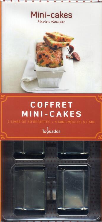 Couverture du livre « Coffret mini-cakes » de Kemper Marion aux éditions First