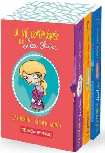 Couverture du livre « La vie compliquée de Léa Olivier ; COFFRET VOL.2 ; T.4 A T.6 » de Catherine Girard Audet aux éditions Kennes Editions