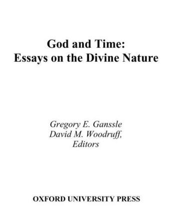 Couverture du livre « God and Time: Essays on the Divine Nature » de Gregory E Ganssle aux éditions Oxford University Press Usa