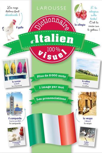 Couverture du livre « Dictionnaire visuel italien » de  aux éditions Larousse