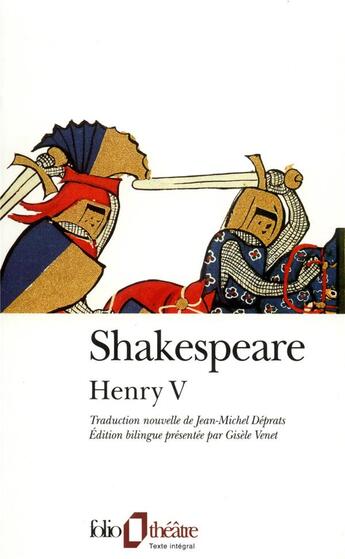 Couverture du livre « La Vie du roi Henry V » de William Shakespeare aux éditions Folio