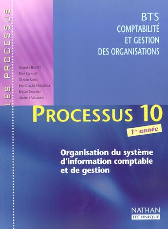 Couverture du livre « Proc 10 org syst inf bts cgo 1 eleve 2001 » de Villaume/Korn aux éditions Nathan