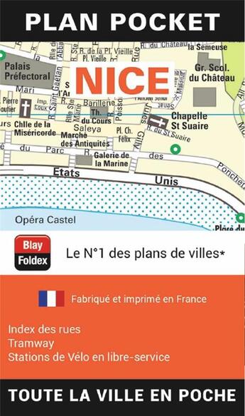 Couverture du livre « Boîte comptoir plan pocket de Nice (15 exemplaires) » de  aux éditions Blay Foldex