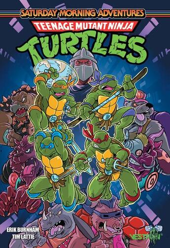 Couverture du livre « Les Tortues Ninja : Teenage Mutant Ninja Turtles Saturday Morning Adventures : Les nouvelles aventures » de Tim Lattie aux éditions Vestron