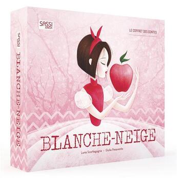 Couverture du livre « La coffret des contes - blanche-neige - a l'interieur, un livre theatre et 7 personnages a monter 3 » de Giulia Pesavento aux éditions Sassi